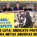DIA DE LUTA: SINDICATO PROTESTA CONTRA METAS ABUSIVAS NO BB