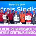 LULA RECEBE REIVINDICAÇÕES DA CUT E DEMAIS CENTRAIS SINDICAIS