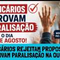 BANCÁRIOS REJEITAM PROPOSTA E APROVAM PARALISAÇÃO NA QUINTA (20)